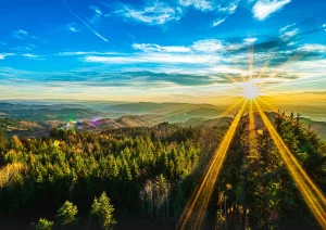 Blick vom Brandeckturm ins Kinzigtal