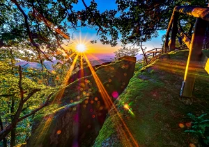 Sonnenuntergang am Bürstenstein bei Waldulm