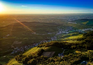 Sonnenuntergang über Waldulm