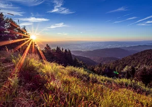 Sonnenuntergang auf dem Hochblauen bei Badenweiler