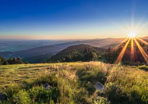 Sonnenaufgang auf dem Hochblauen bei Badenweiler