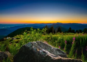 Sonnenaufgang auf dem Hochblauen bei Badenweiler