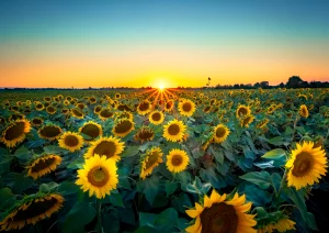 Sonnenblumenfeld bei Altenheim