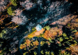 Der Brandeckturm bei Offenburg von Oben