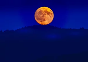 Supermond über dem Renchtal