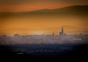 Straßburger Münster im Abendrot