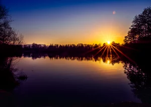 Morgenstimmung am Urloffer Baggersee